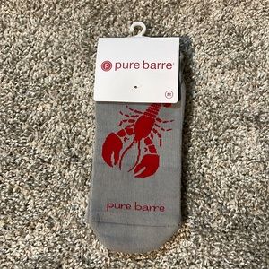 NWT Pure Barre M Lobster Socks
